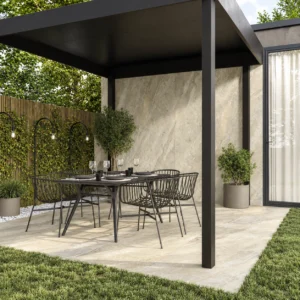 Ardesia Cream square application concept