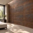 Metal Corte square application concept