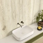 Wood Essence Almond square application concept