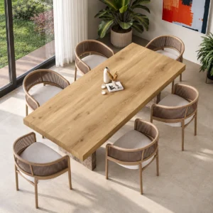 Wood Essence Oak square application concept